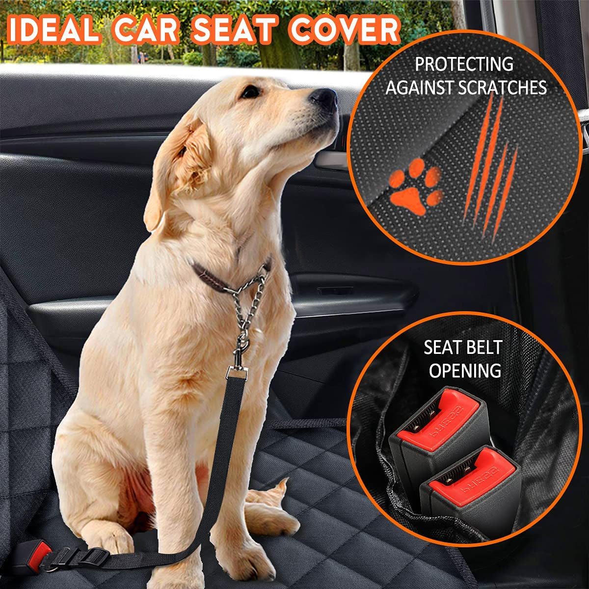waterproof dog car seat cover